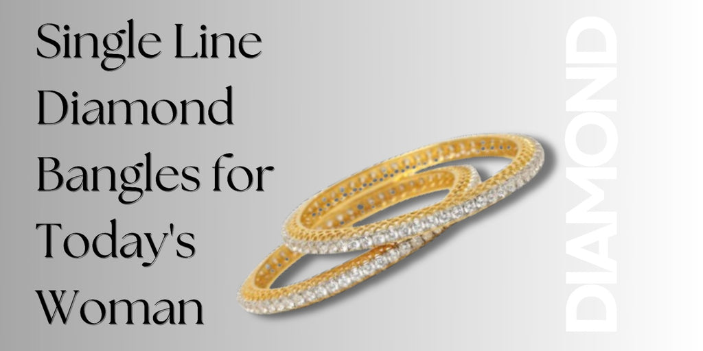 Single Line Diamond Bangles for Today's Woman