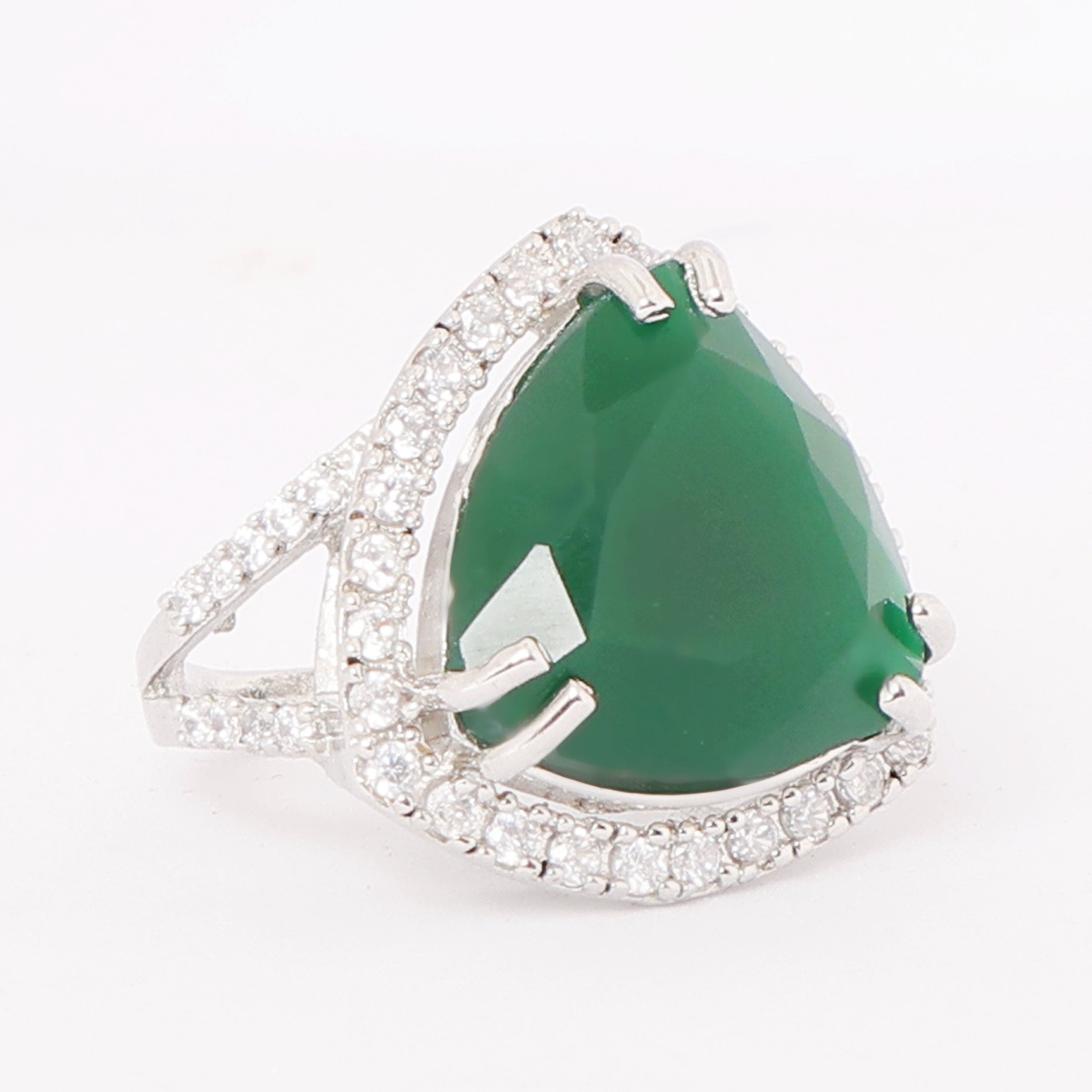Emerald Prism Ring