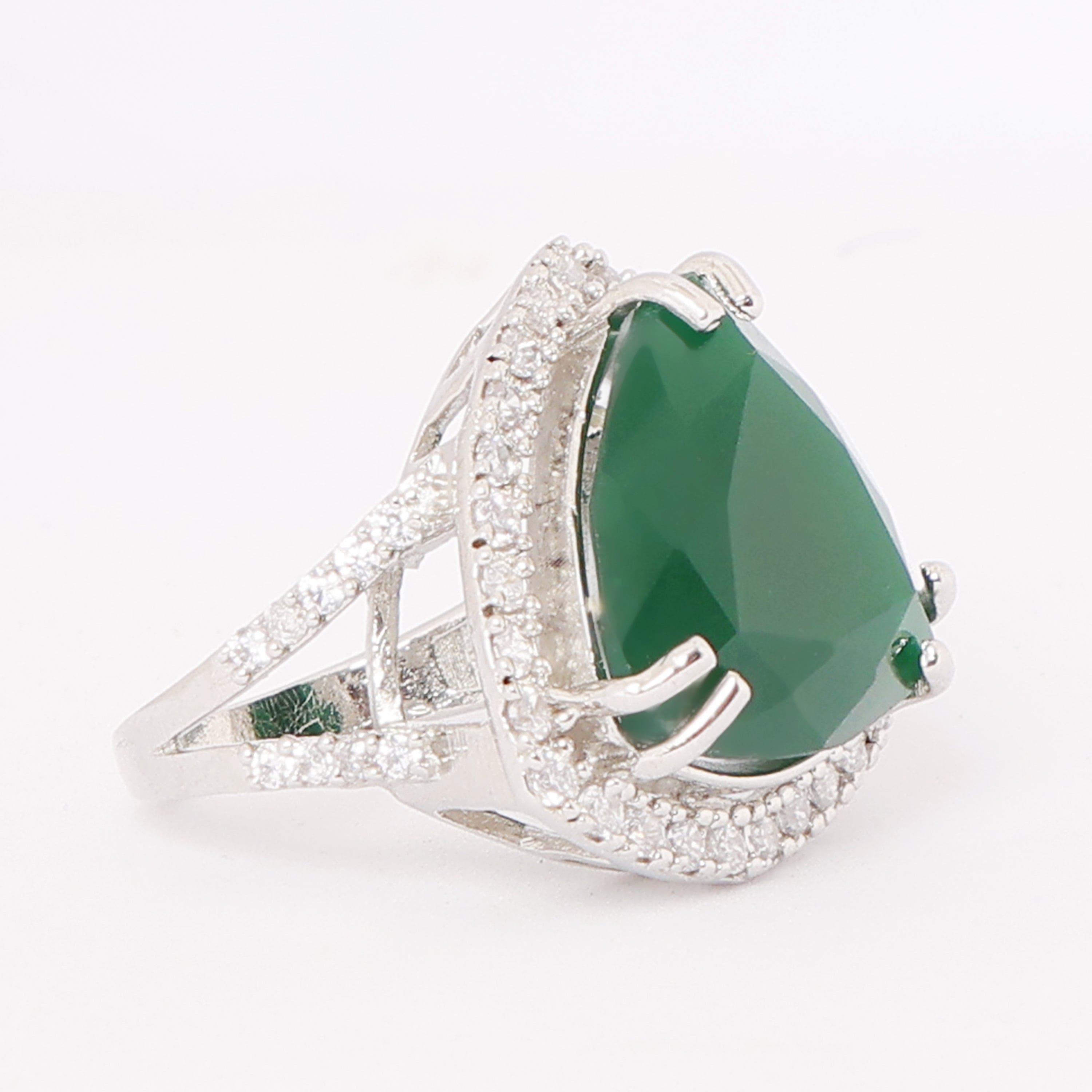 Emerald Prism Ring