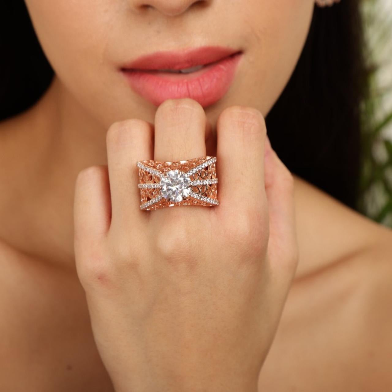 Solitaire Tower Ring
