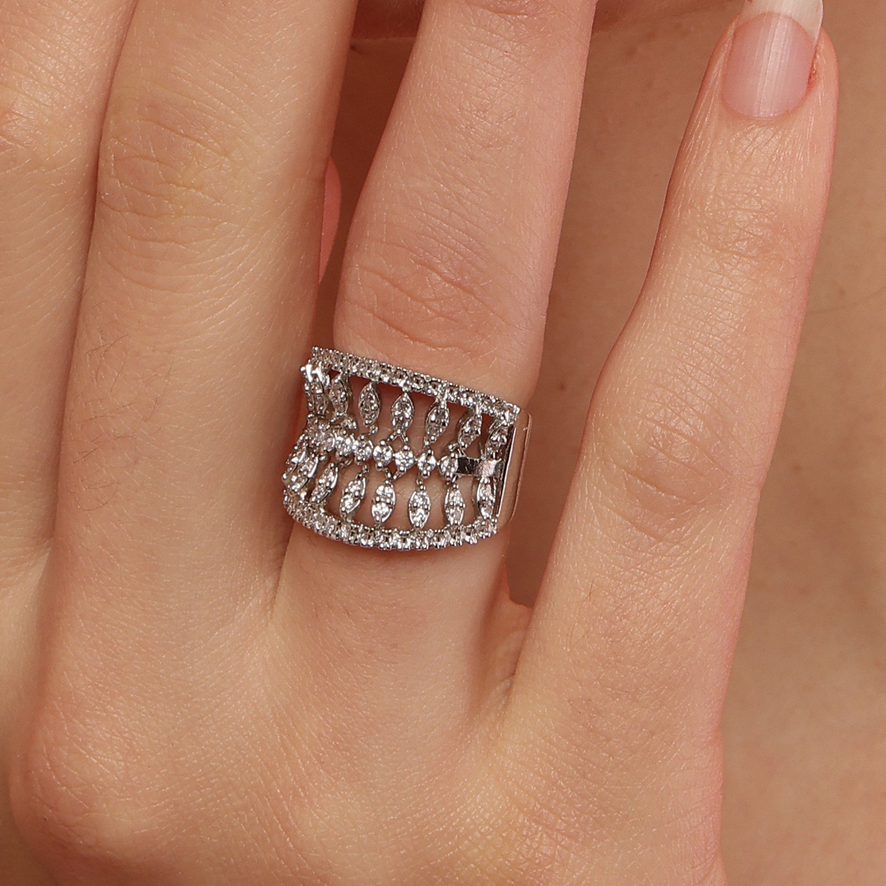 Mystic Moonstone Band Ring