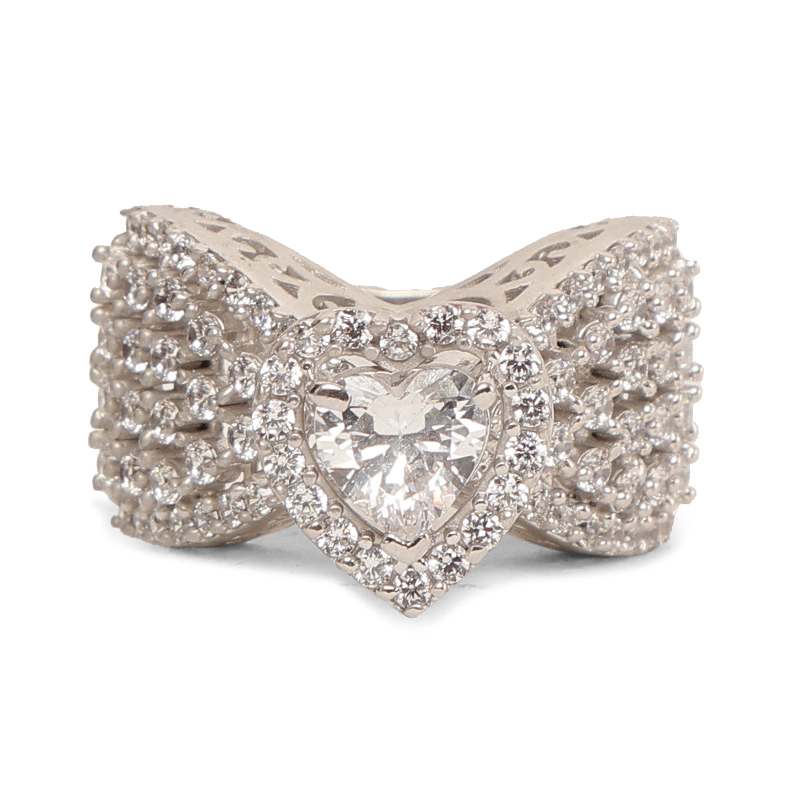 RAVISHING HEART SOLITIARE MOUNTED RING