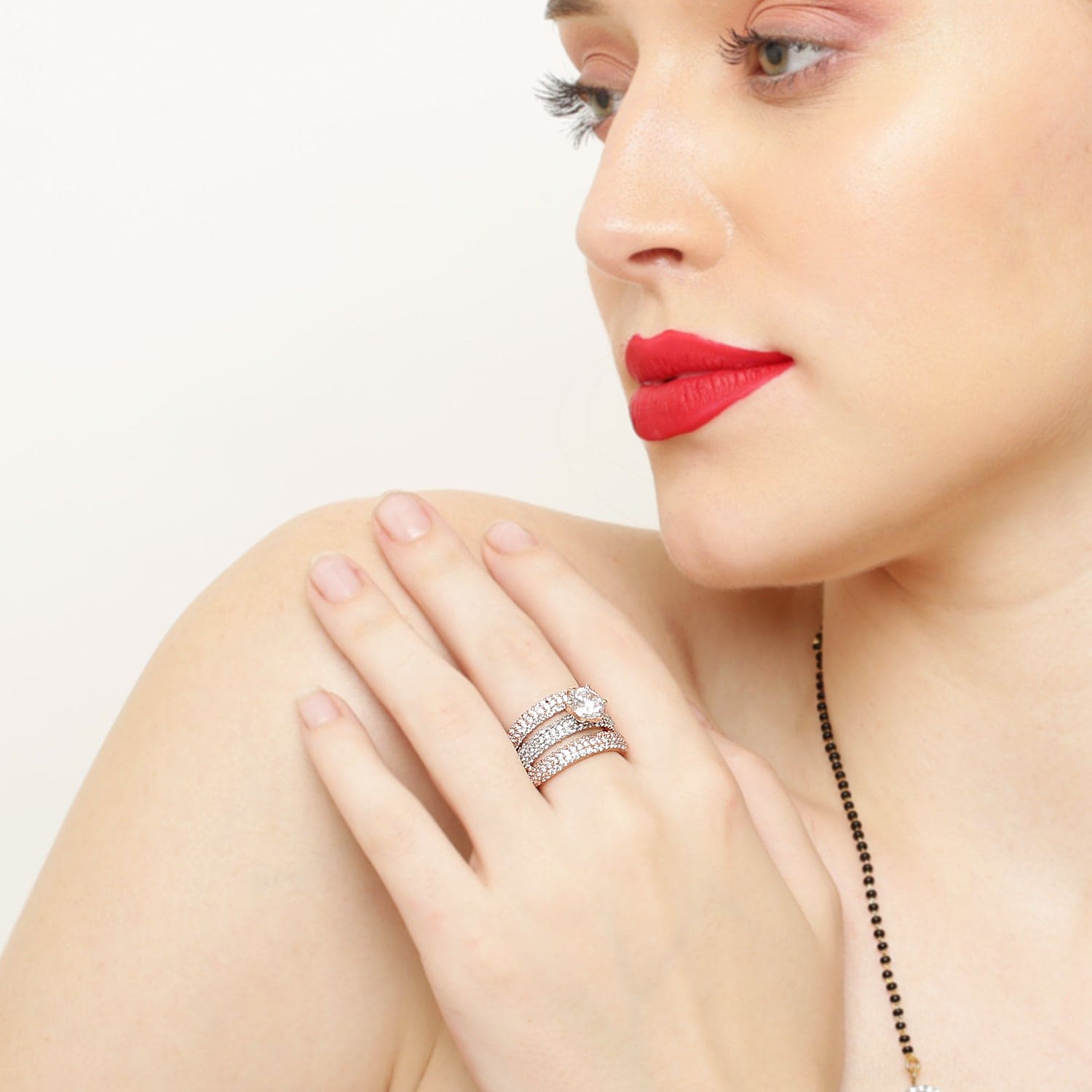 DREAMY HEARTS ROSE GOLD 925 STERLING SILVER
