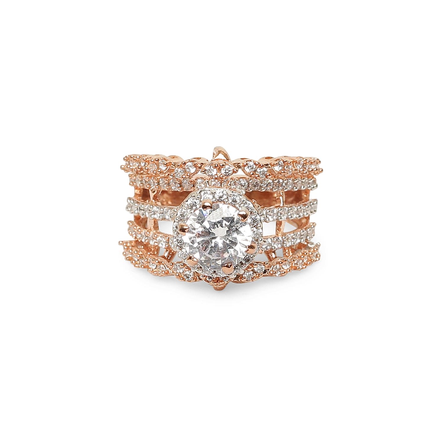 Layla 925 sterling silver Rose gold ring