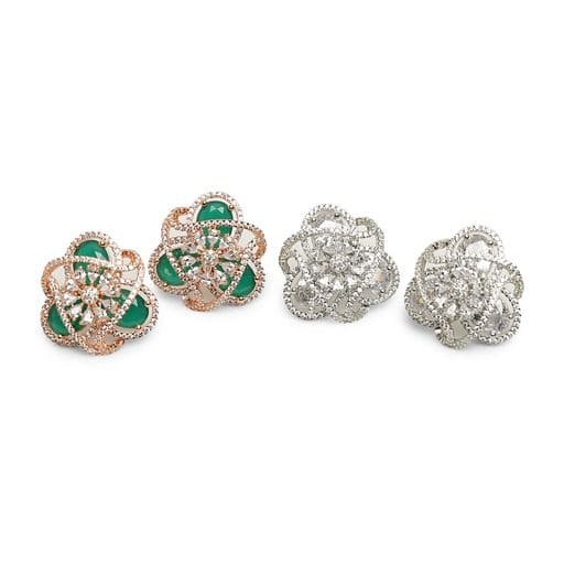 CURVY BLOSSOM BIG STUDS