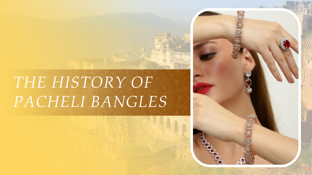 Radiant Aura: Embracing the Sparkle of Diamond Pacheli Bangles