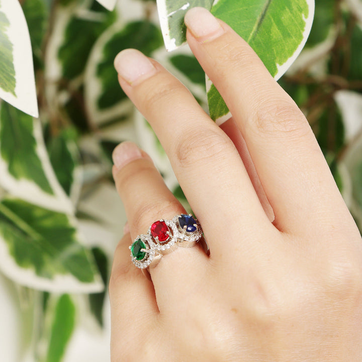 Fusion of Shades 925 Sterling Silver Ring