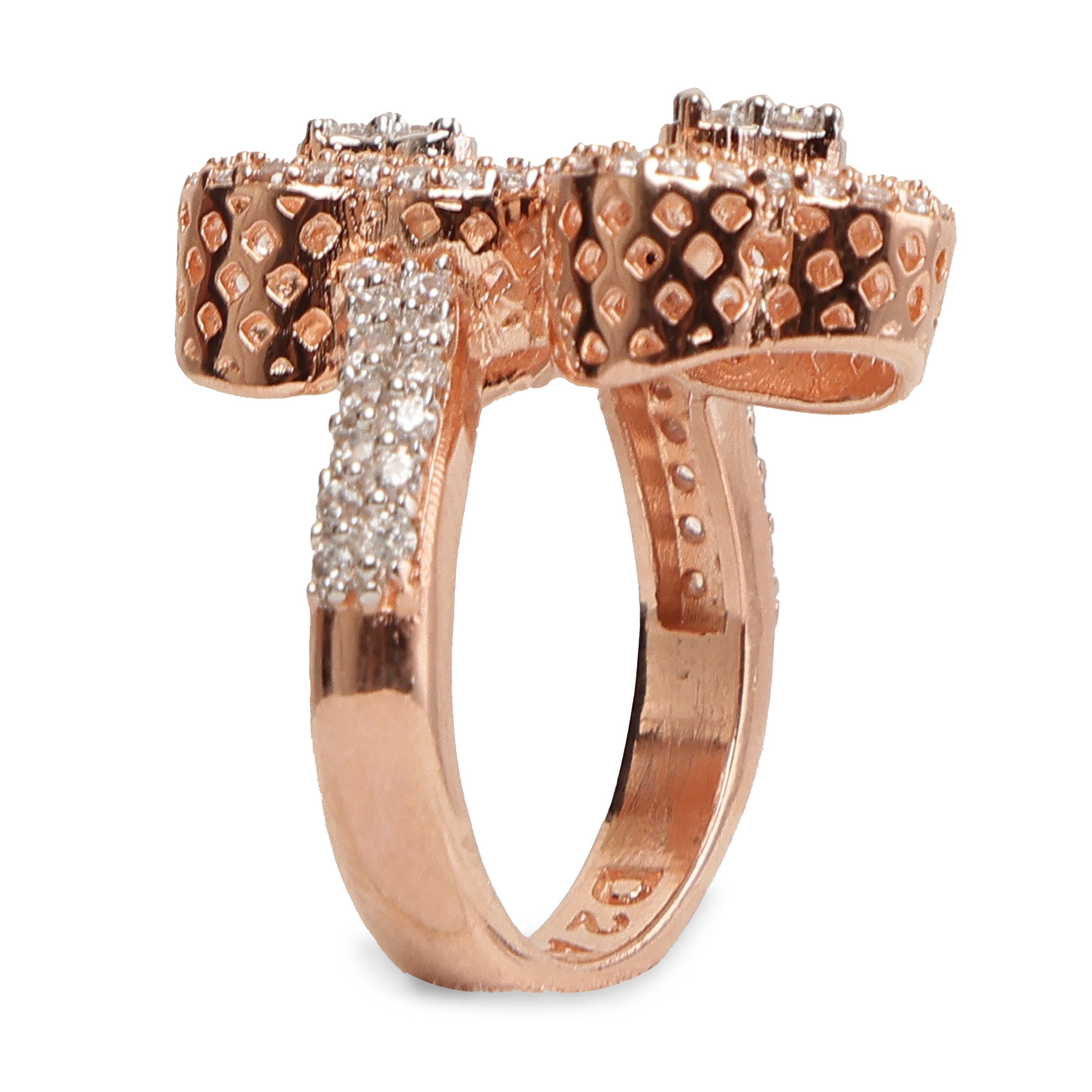 HEART DOUBLETS 925 Sterling Silver  RING