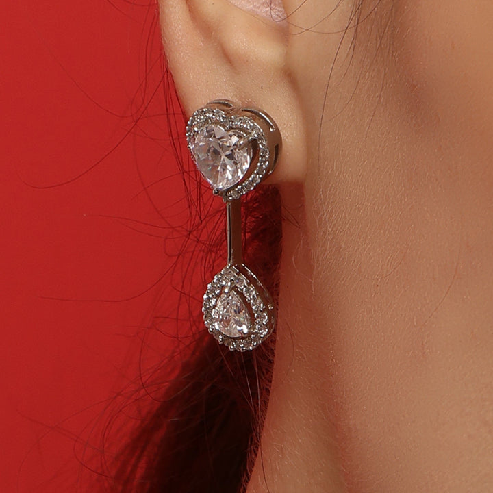 SWEETHEART SPARKLE DROP EARRINGS