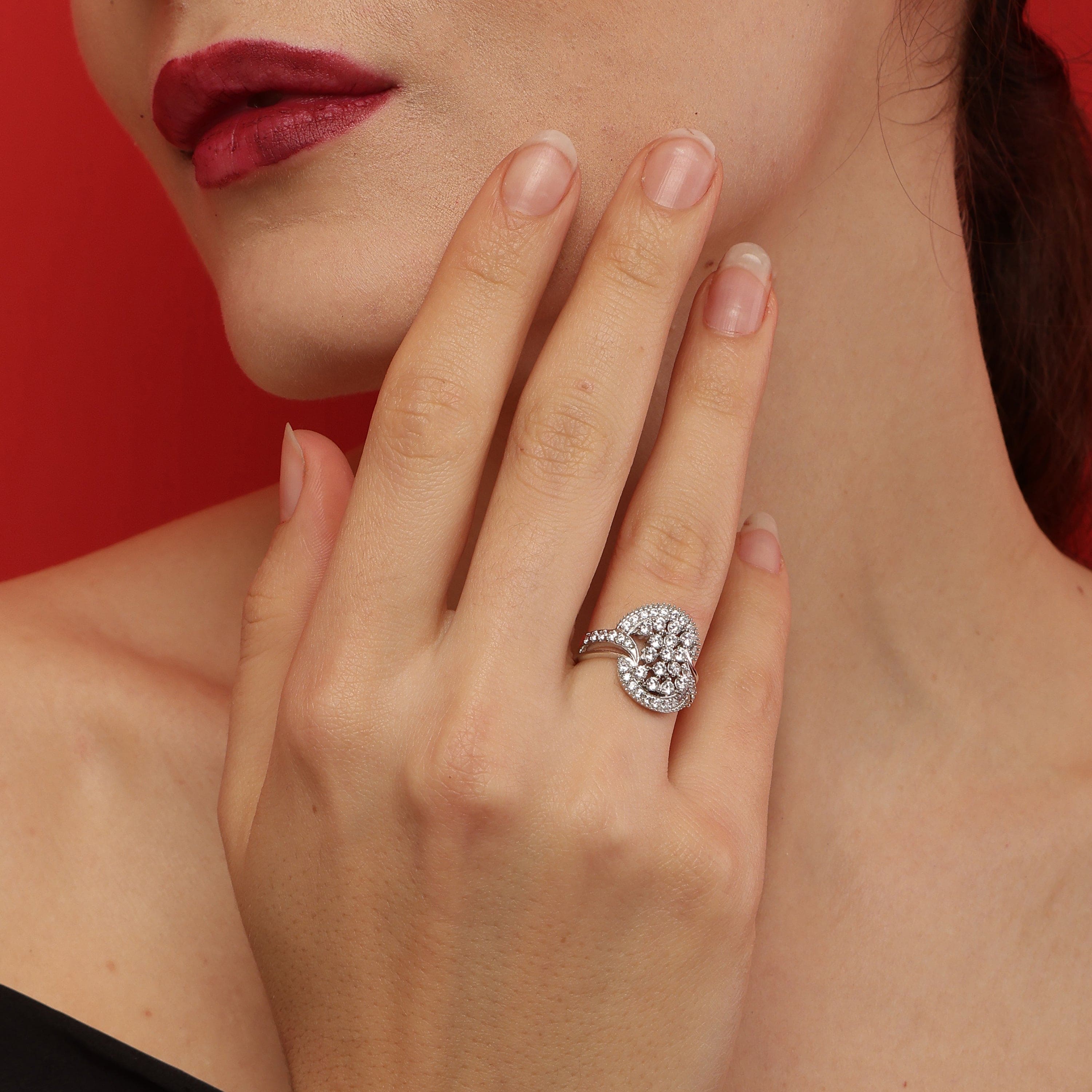 Shimmering Aura 925 Silver  Ring