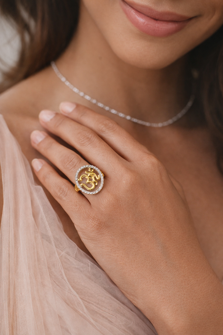 Eternal Om Silver Ring