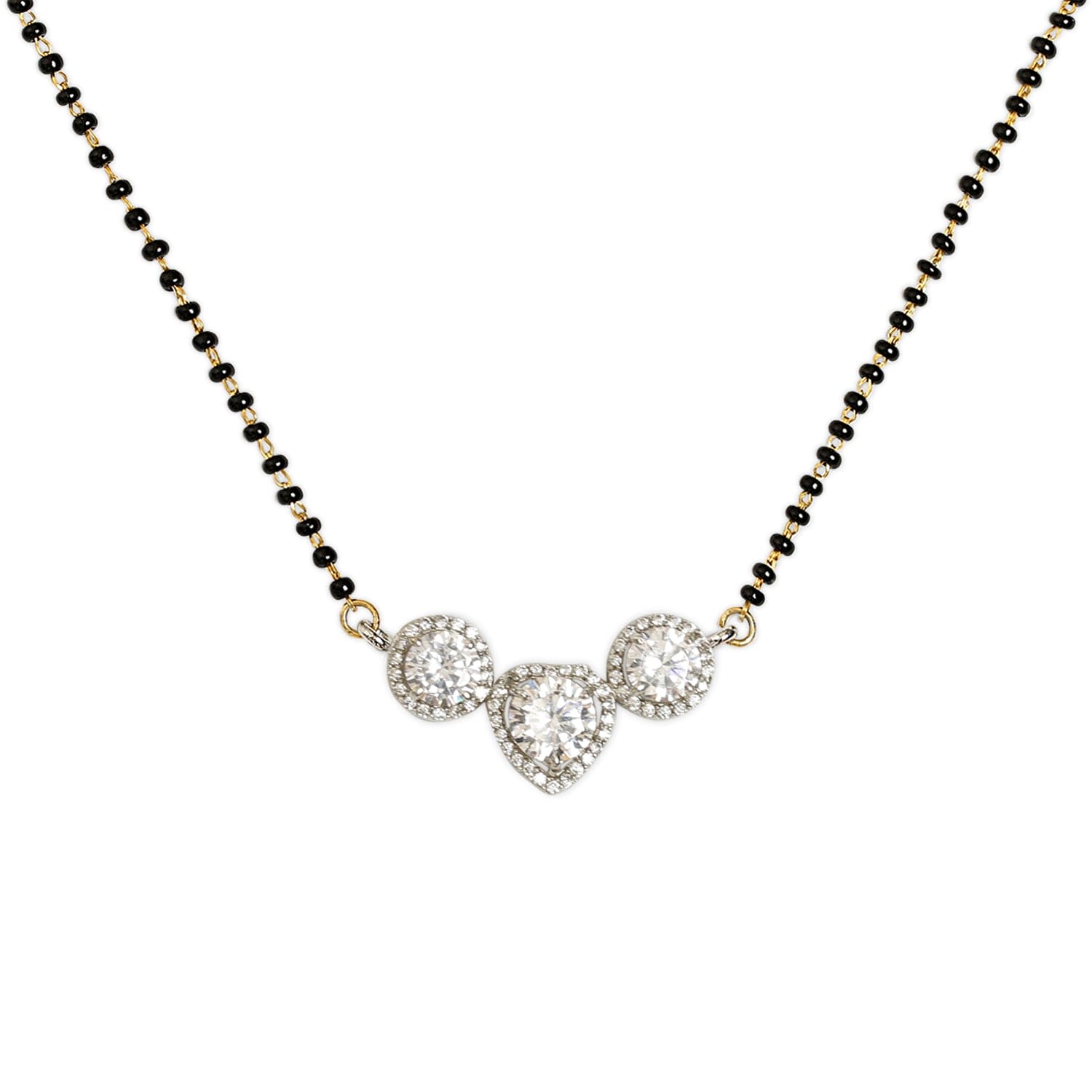 SAMAIRA THREE SOLITIARE MAGALSUTRA