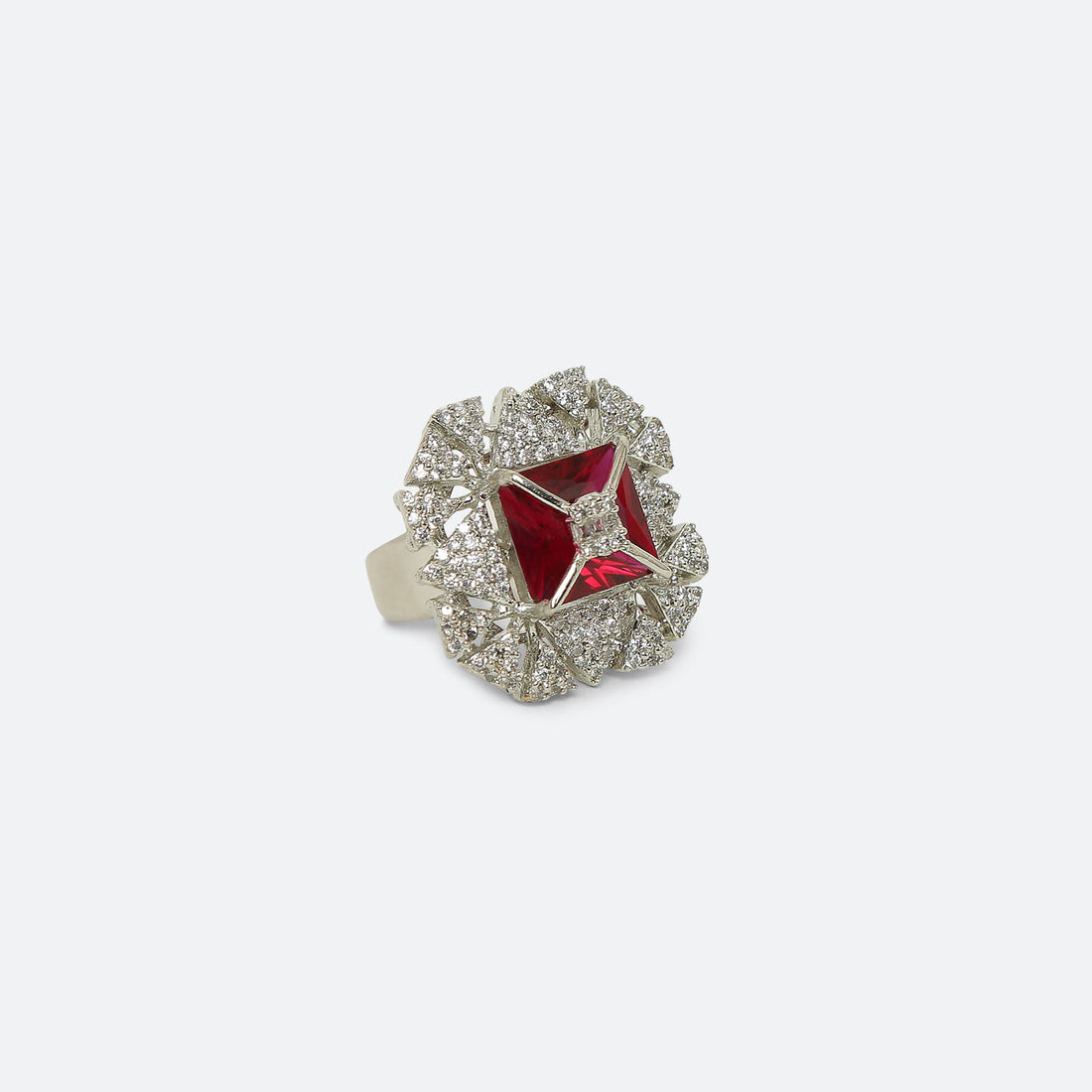 925 Sterling Silver HARMONY RUBY RING