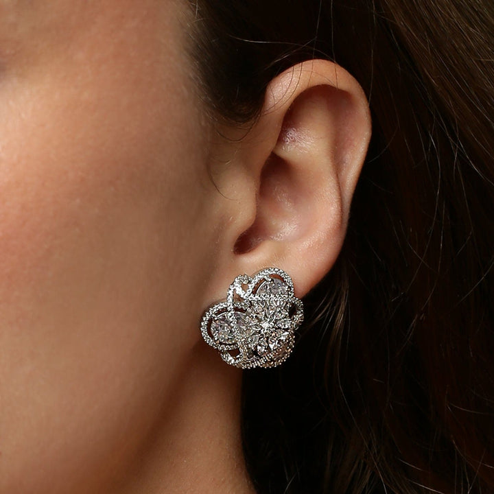 CURVY BLOSSOM BIG STUDS