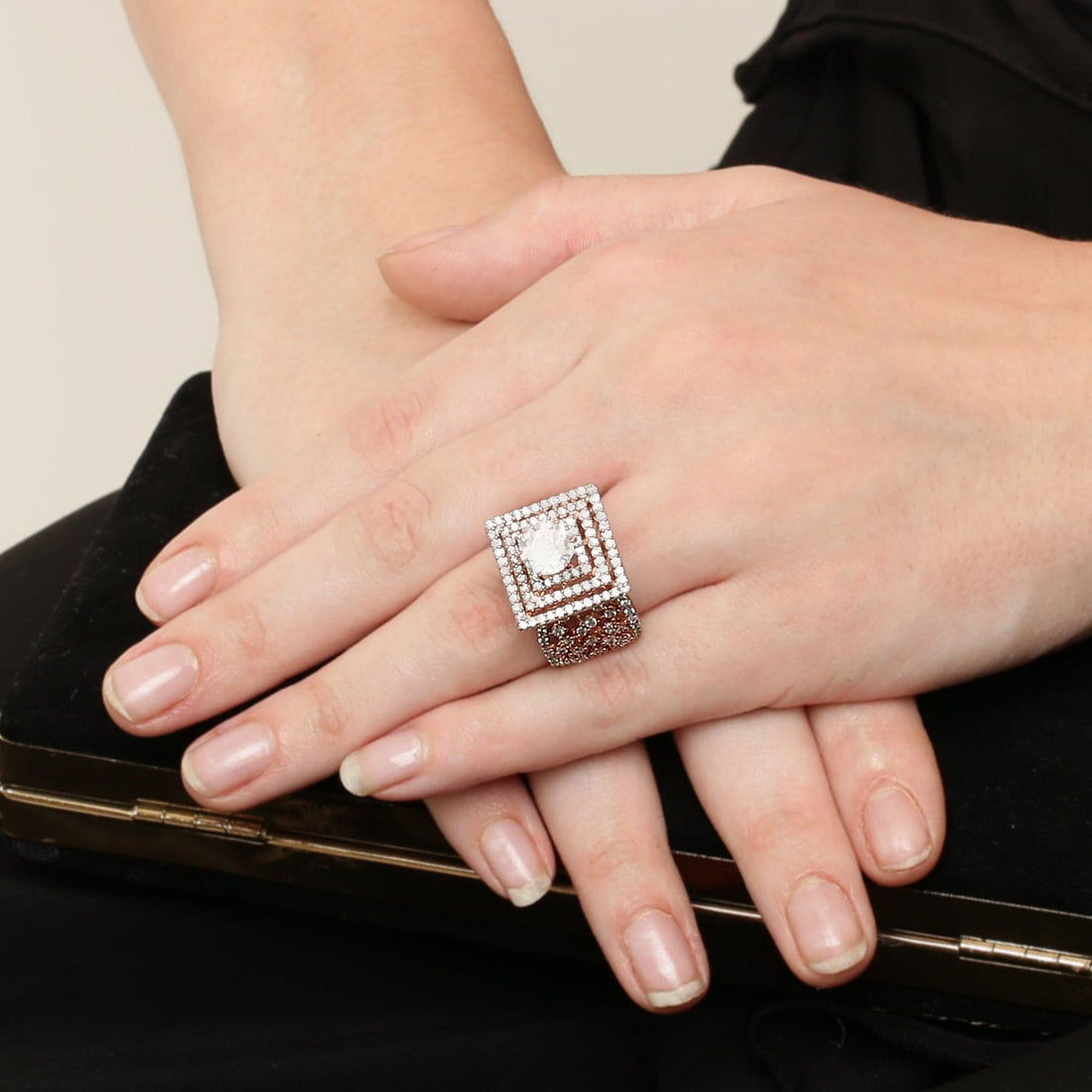 Enchanting Rose Gold Plated 925 Sterling Silver Ring