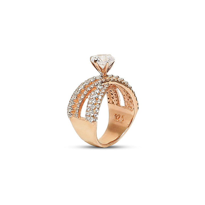 925 Sterling Silver Criss Cross Ring