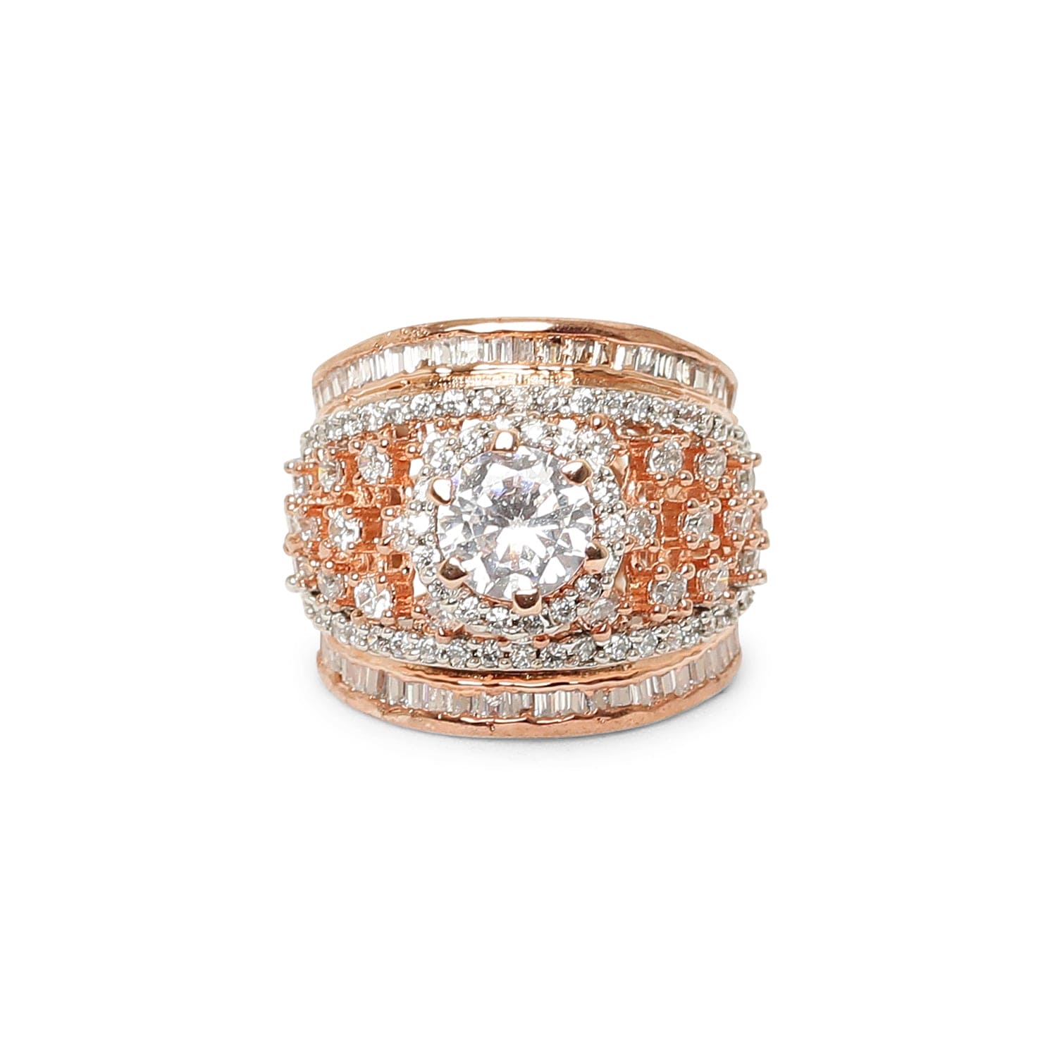 BONDED BAGUETTE 925 STERLING SILVER RING
