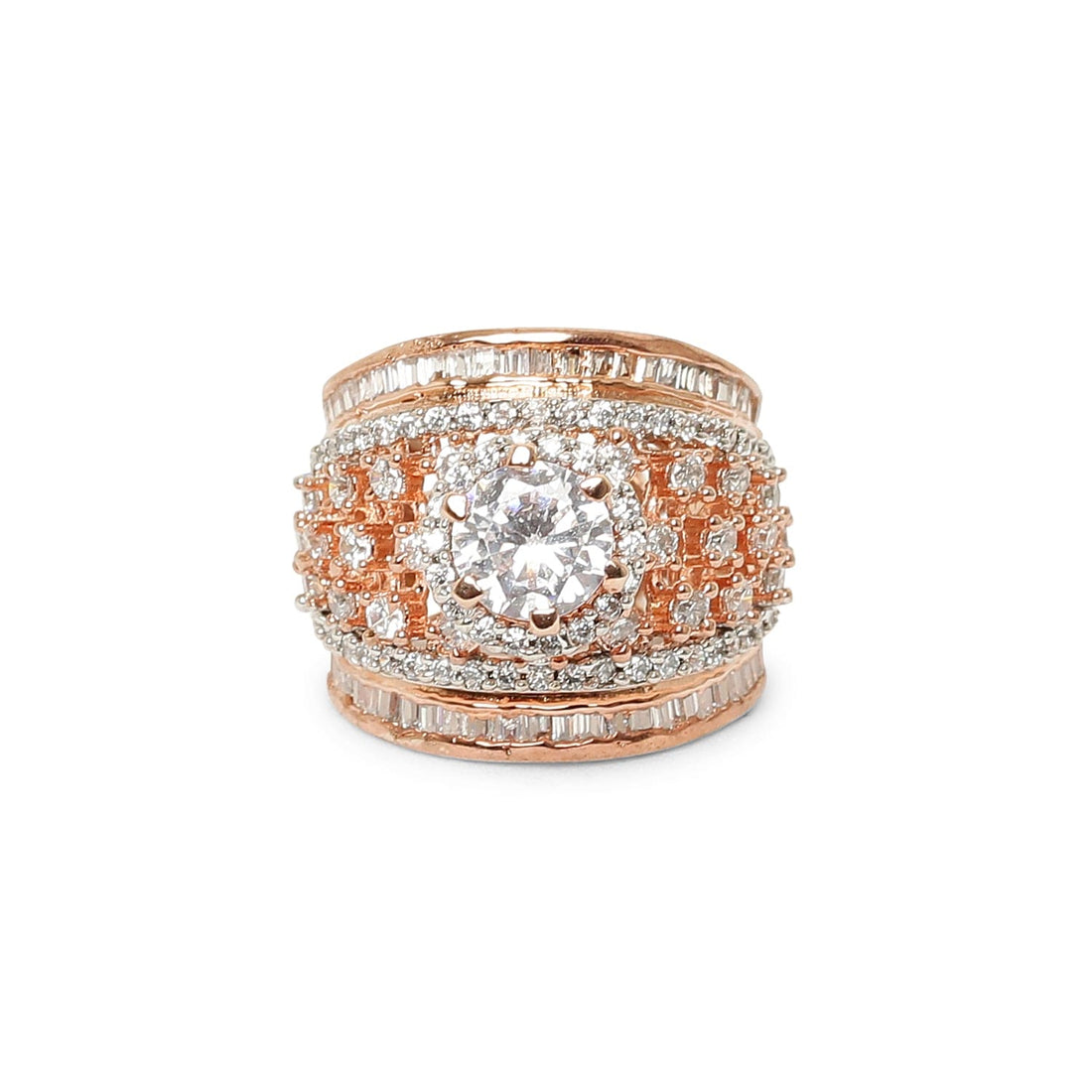 BONDED BAGUETTE 925 STERLING SILVER RING