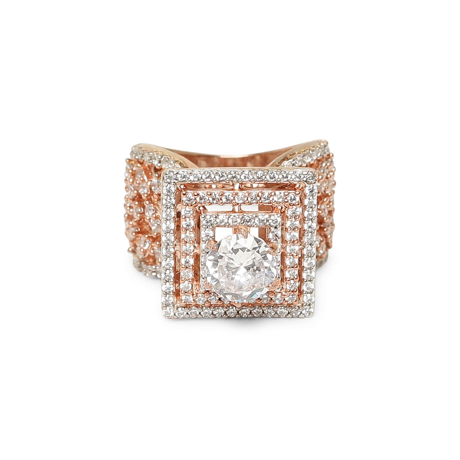 Enchanting Rose Gold Plated 925 Sterling Silver Ring