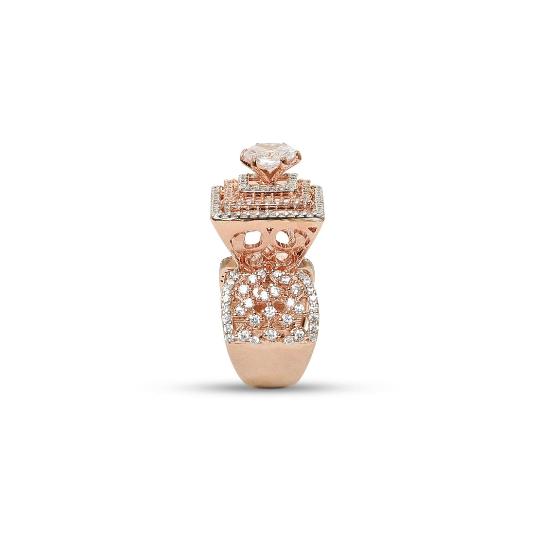 Enchanting Rose Gold Plated 925 Sterling Silver Ring