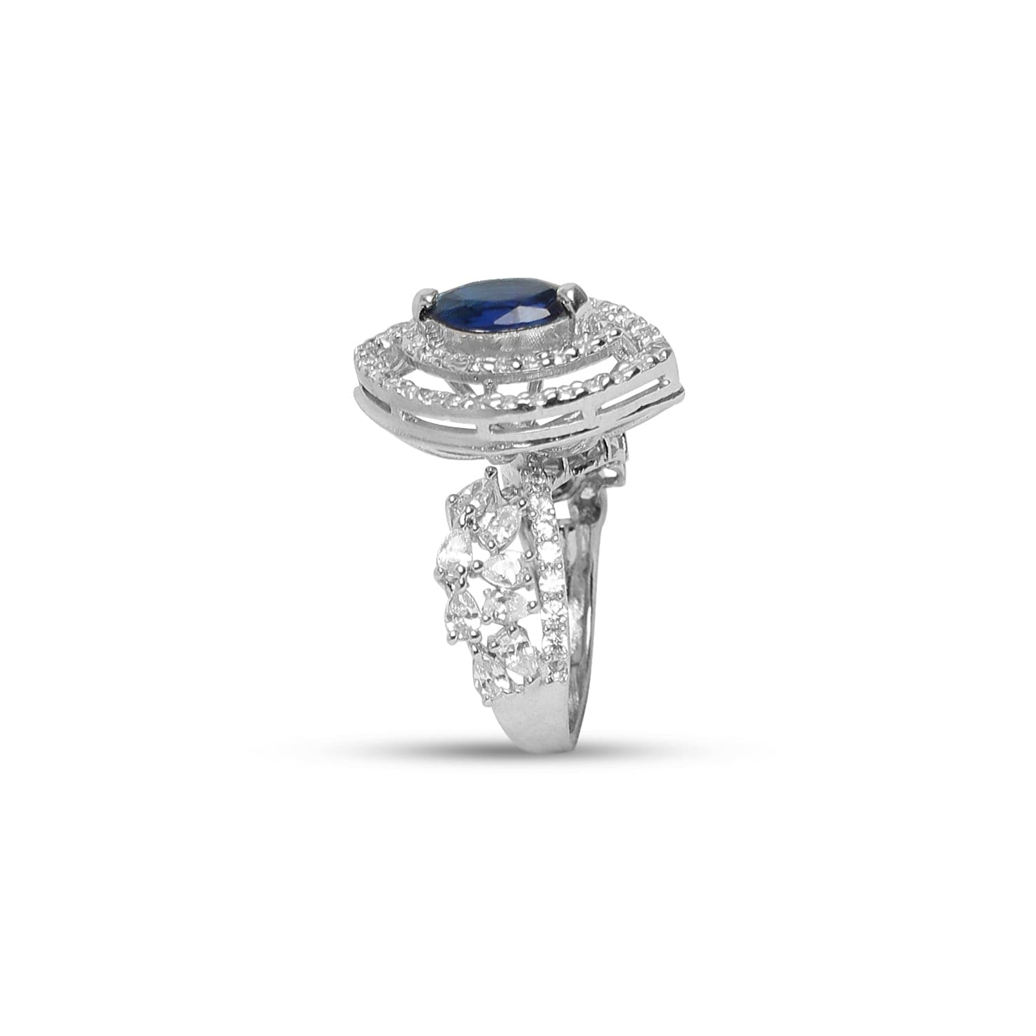 925 Sterling Silver Blossom Brilliance Rose Gold Ring