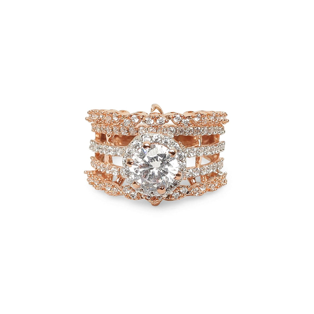 Layla 925 sterling silver Rose gold ring