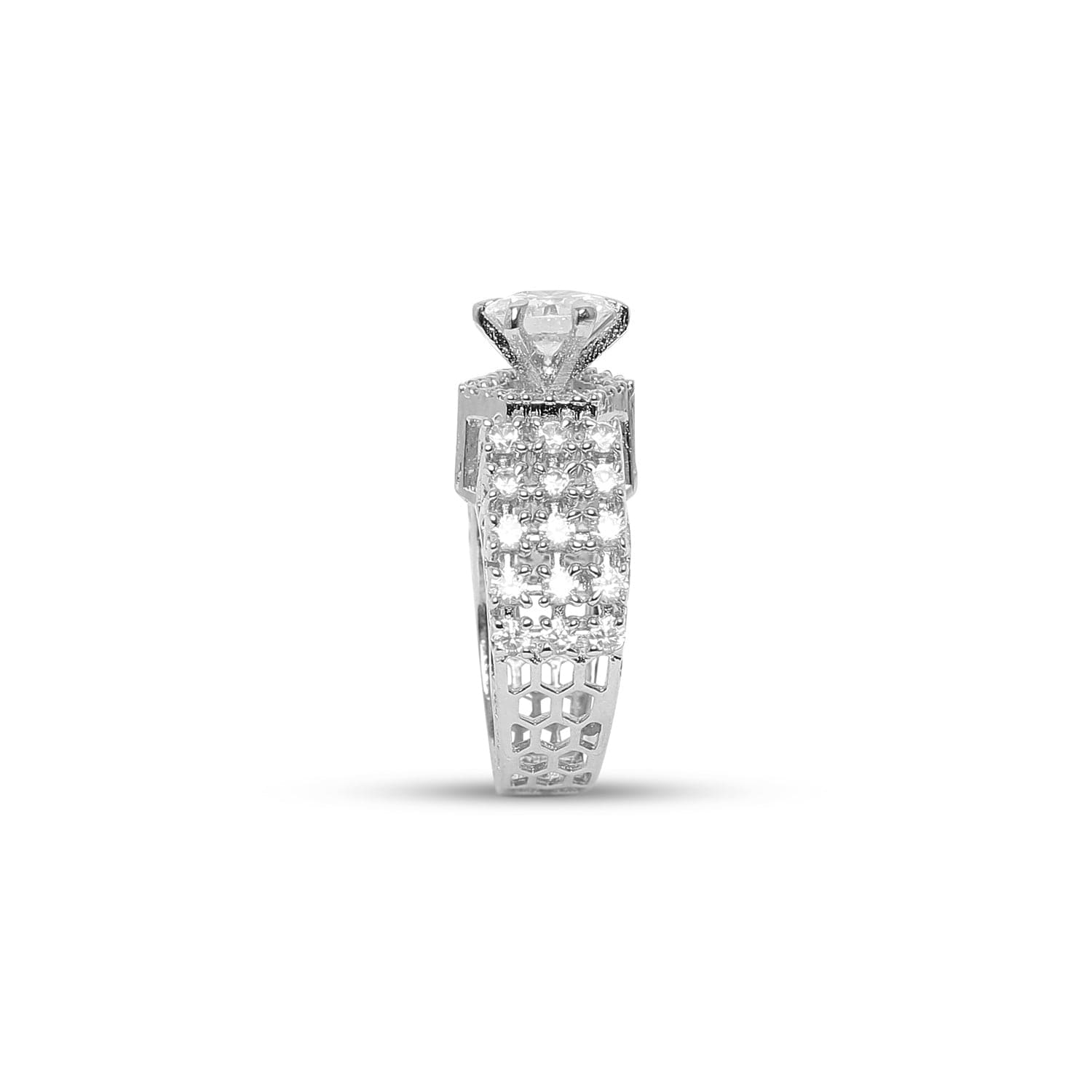 A BOND OF FOREVER SOLITAIRE SILVER RING