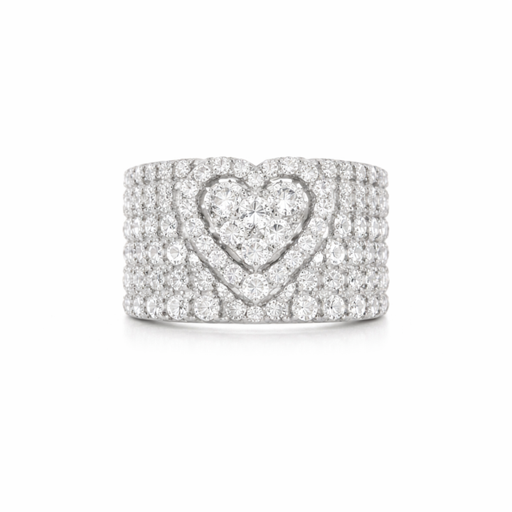 Amora Diamond Heart Ring