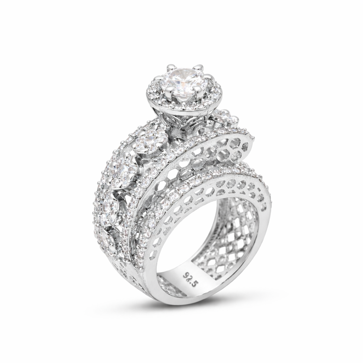 925 Sterling Silver UpBeat Solitiare Ring