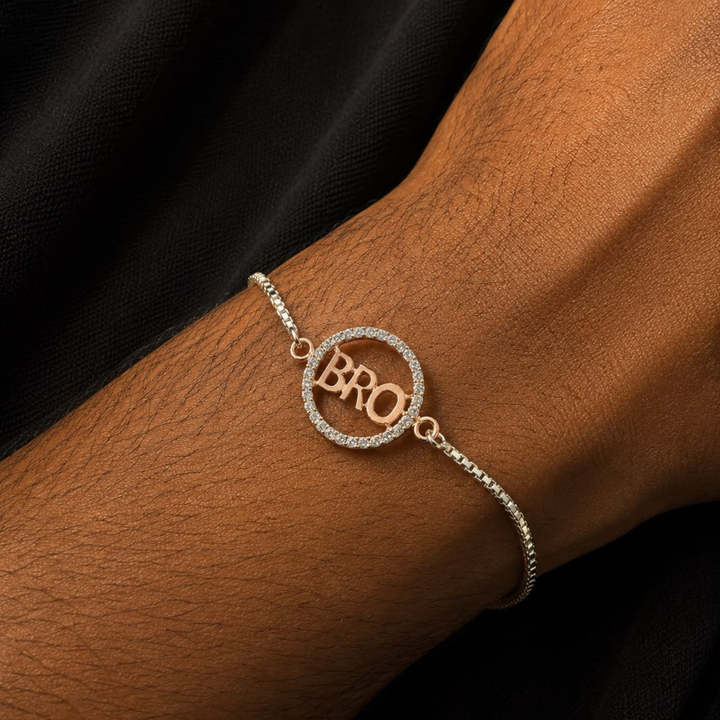 Premium 925 sterling silver bro Rakhi with elegant handcrafted design for Raksha Bandhan celebration