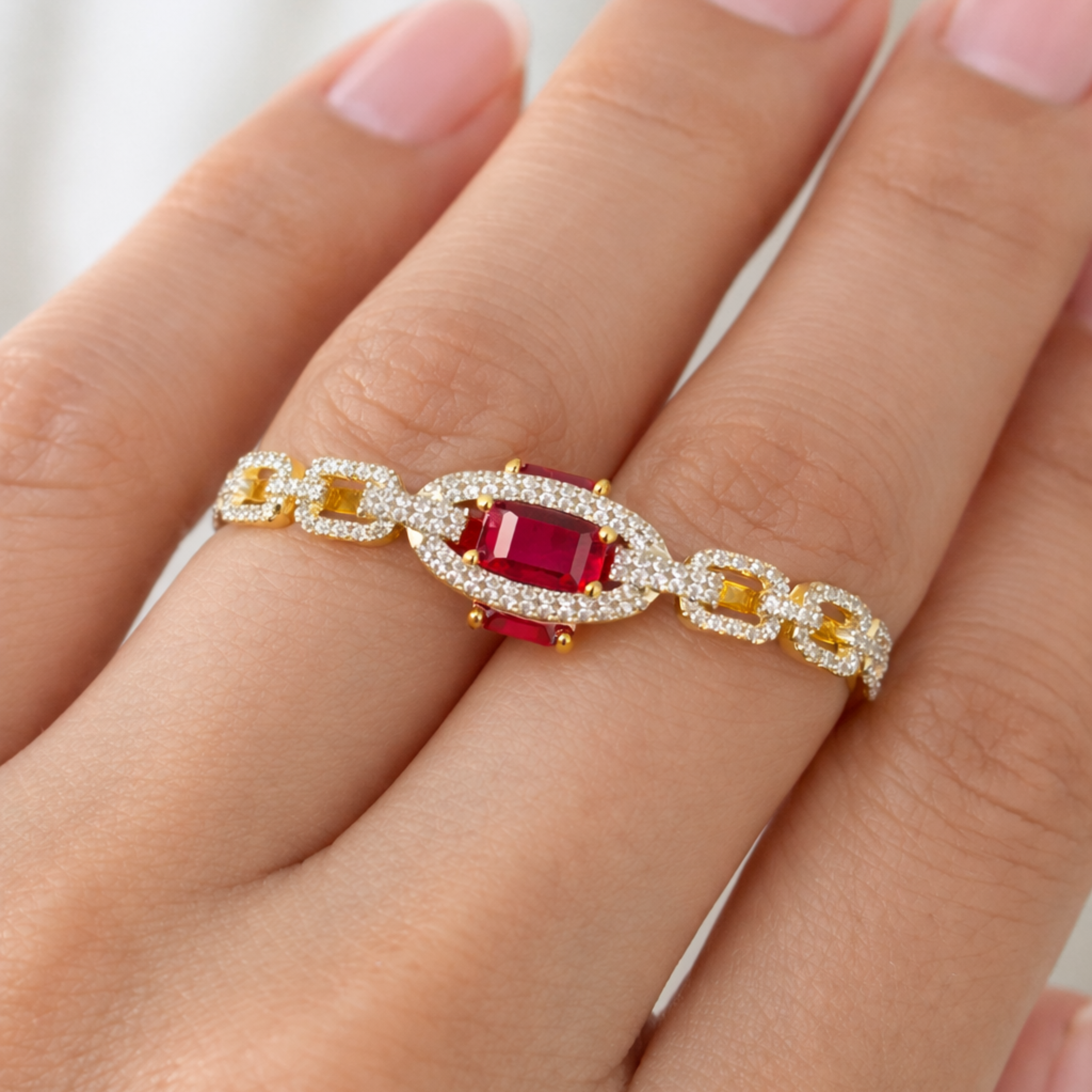 Royal Ruby Empress 925 Sterling Silver Ring