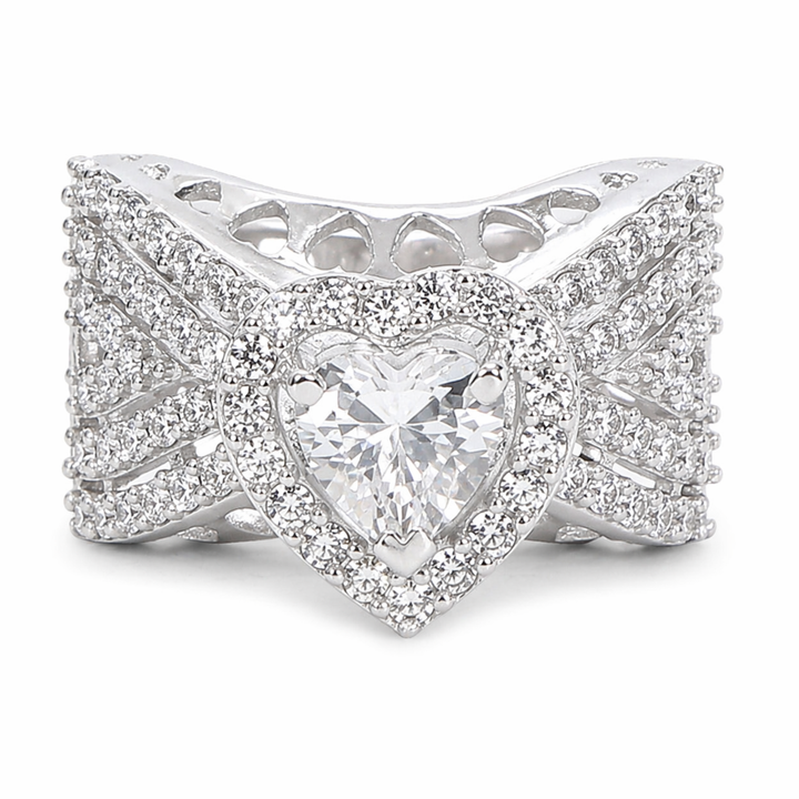 CHARMING HEART DIVINE 925 Sterling Silver RING