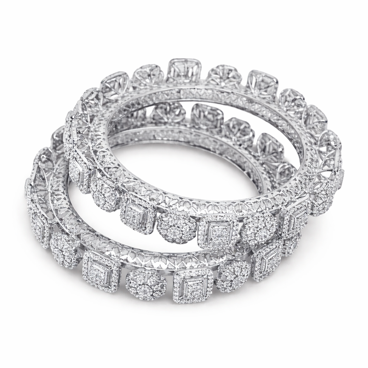 925 Sterling Silver SPECTACULAR ETERNITY PACHELI BANGLES