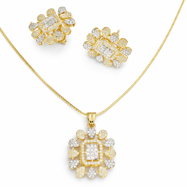 Divine Connection 925 Sterling Silver  Pendant Set