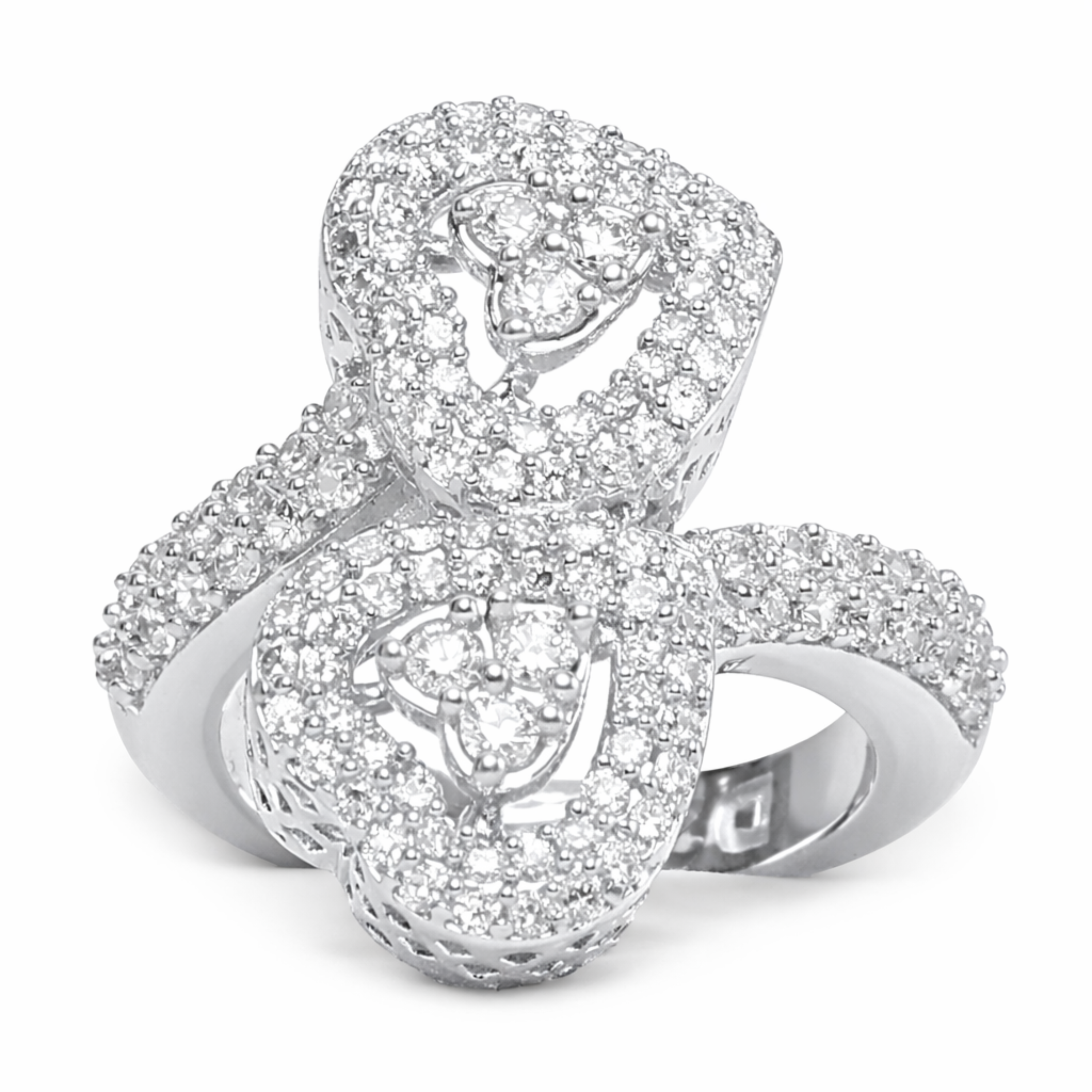 HEART DOUBLETS 925 Sterling Silver  RING