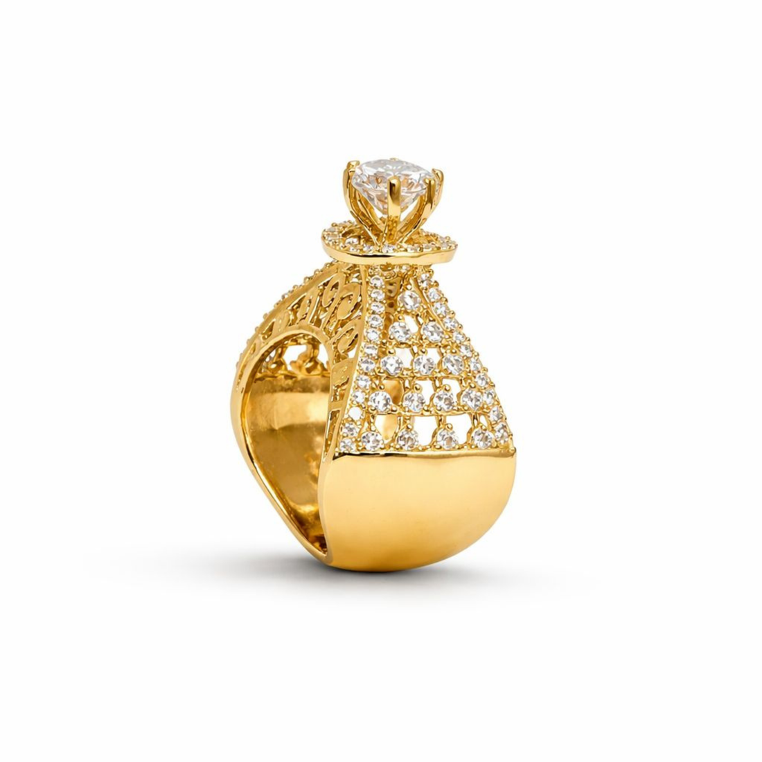 Viaara Elegant Tower Ring