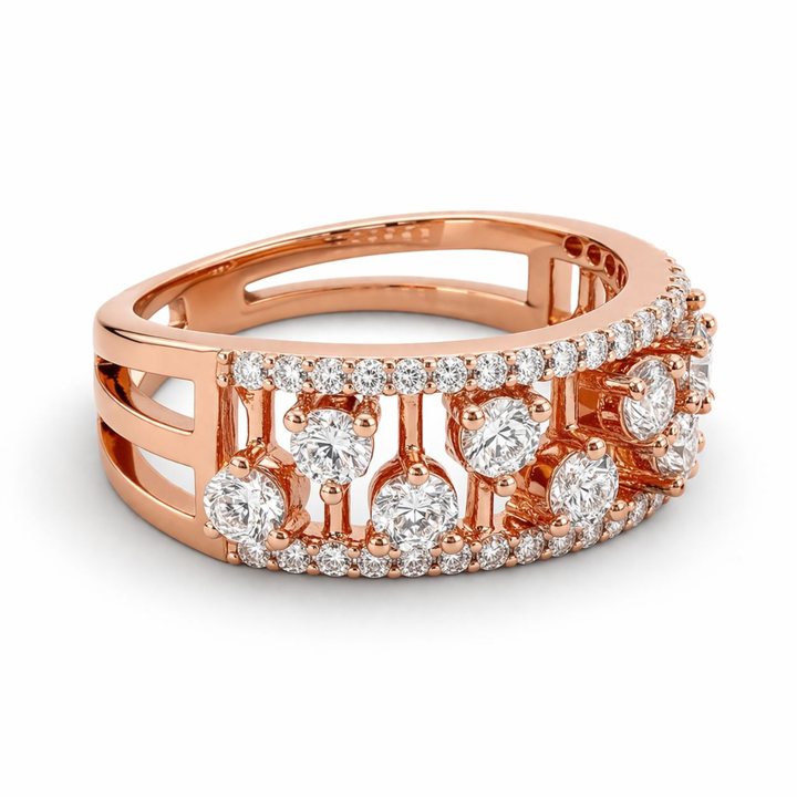Gleaming Essence Band 925 Sterling Silver Ring