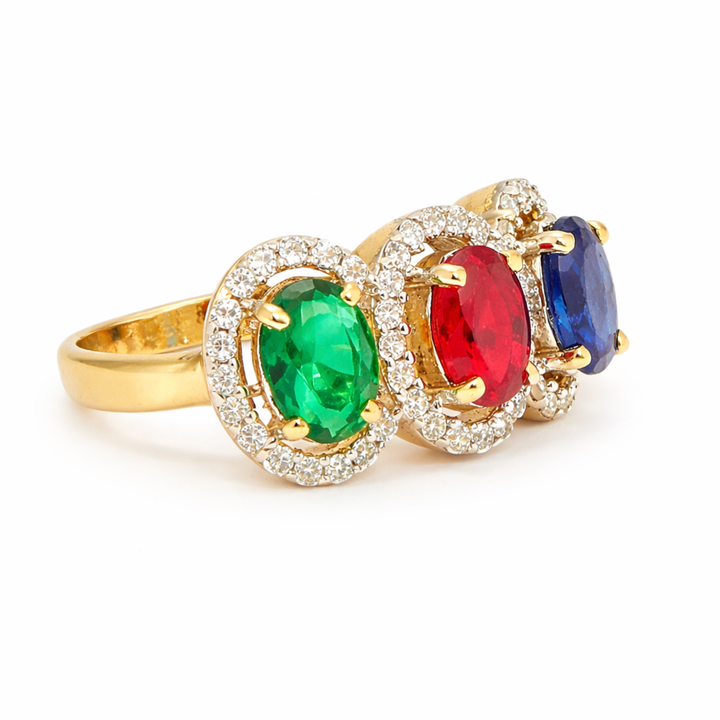 Fusion of Shades 925 Sterling Silver Ring