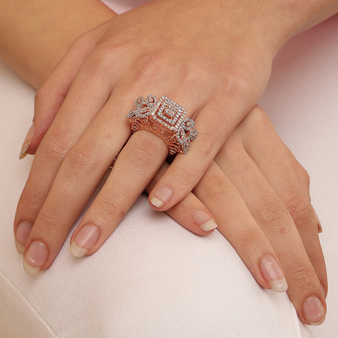 Aurora Blossom Ring sterling silver ring additional view