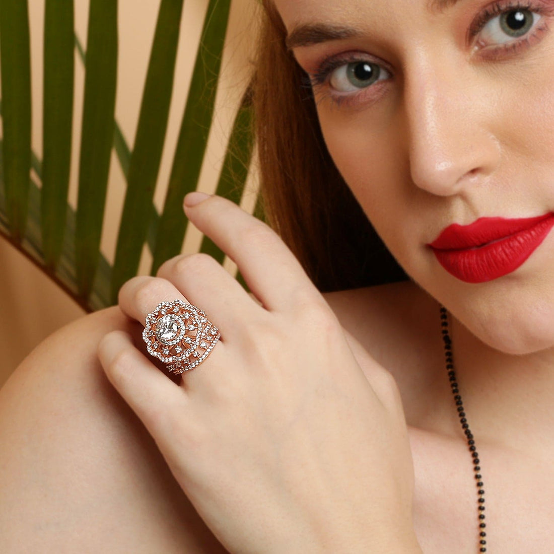 Blooming Petal Ring sterling silver ring additional view