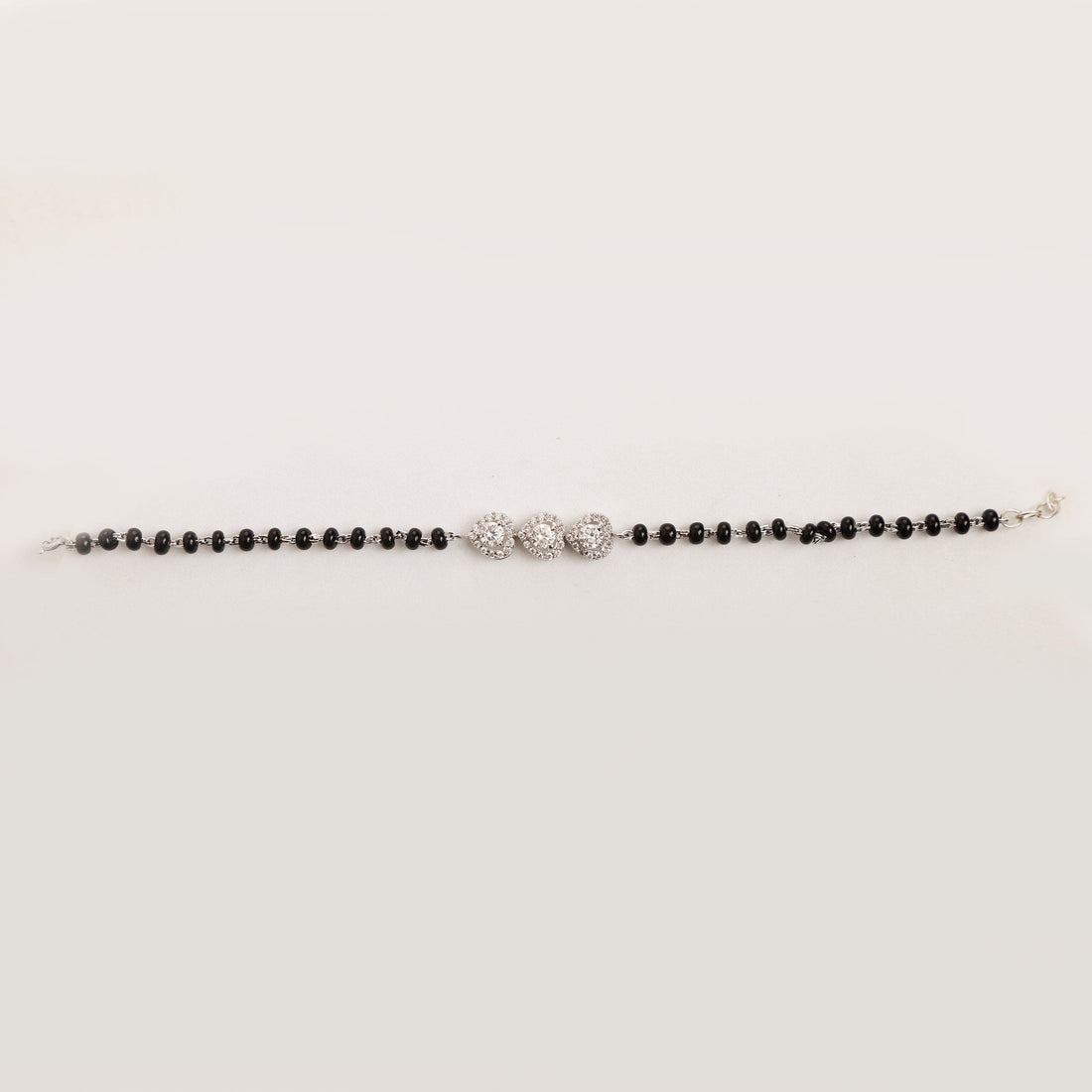 Bonded Hearts sterling silver bracelet close-up heart detail
