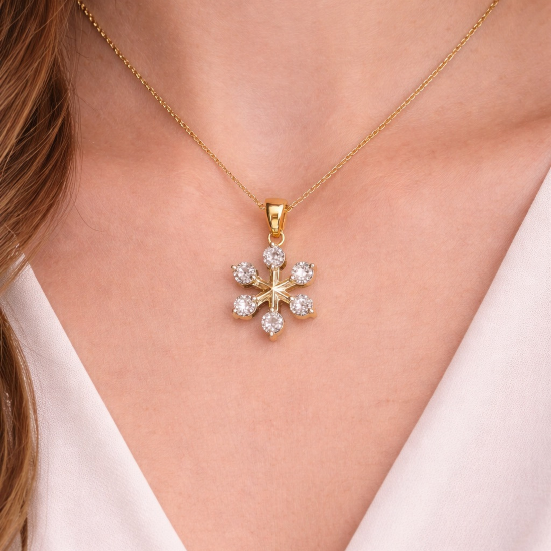 Celestial Bloom sterling silver pendant set earrings detail