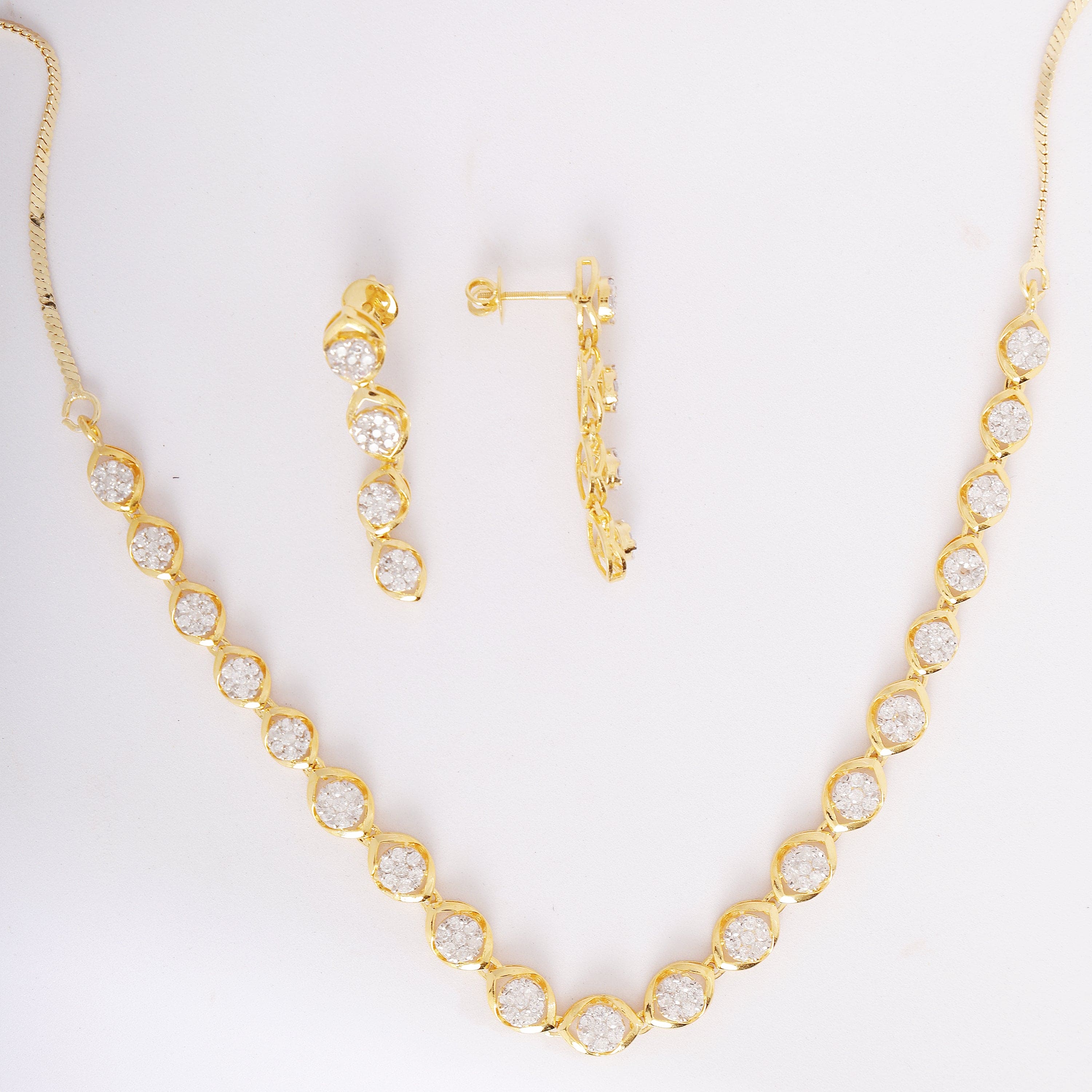 Charmed Strands sterling silver necklace set lifestyle shot
