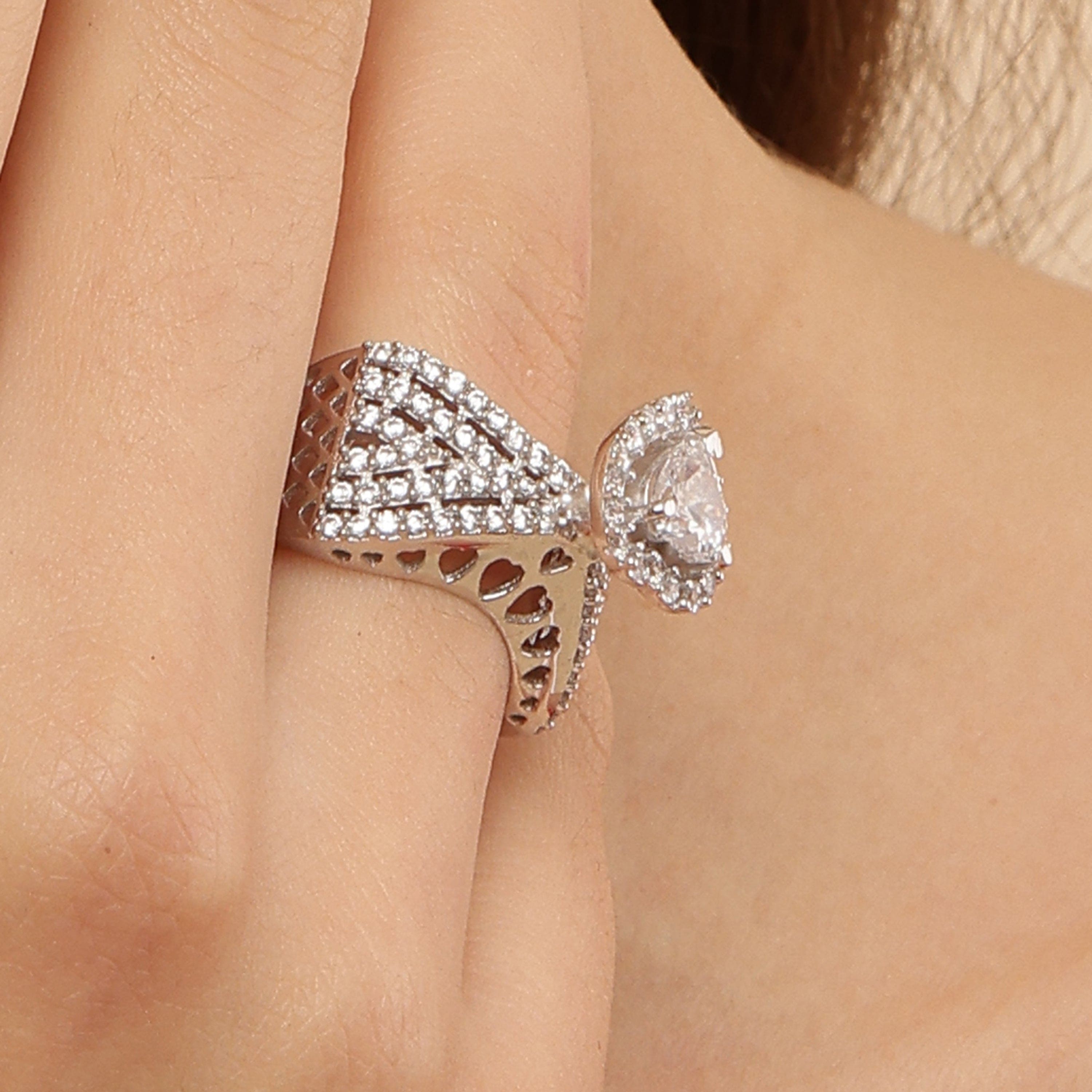 Charming Heart Divine Ring sterling silver ring additional view