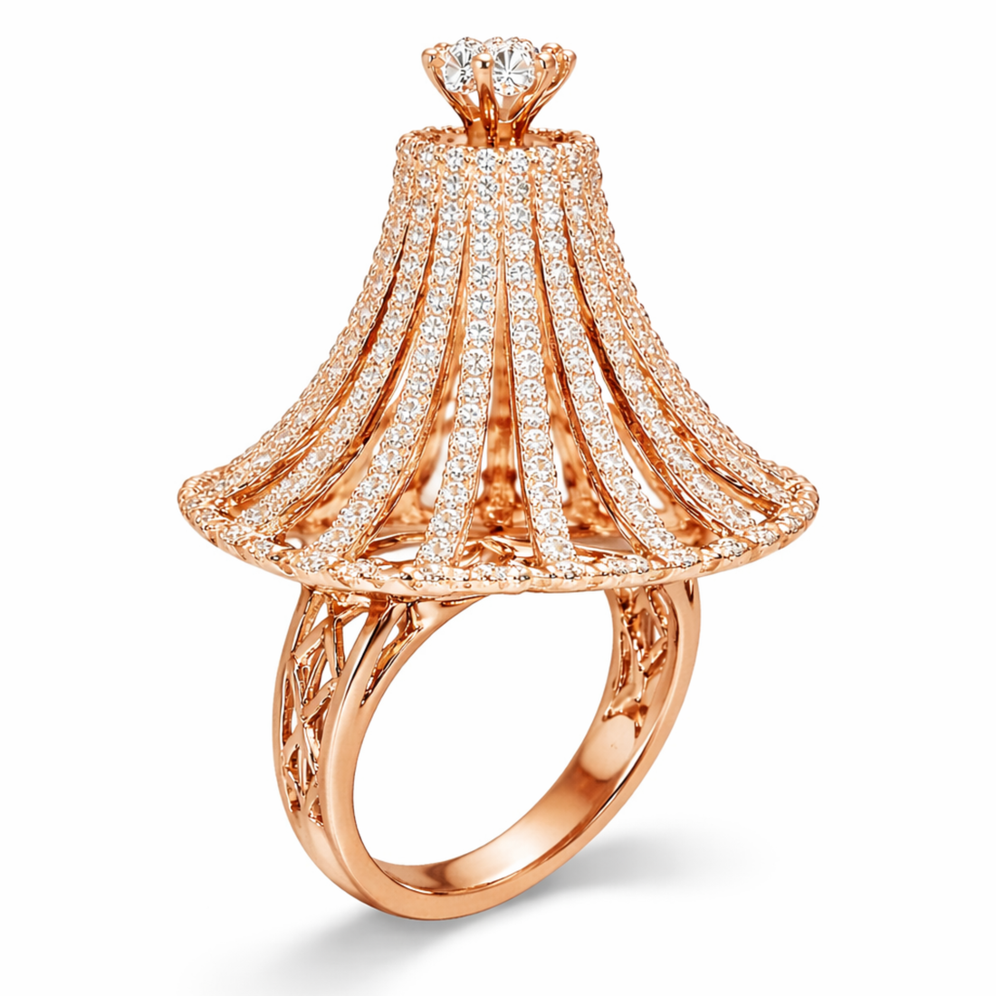 Classy Cocktail Maharani sterling silver ring alternate angle view