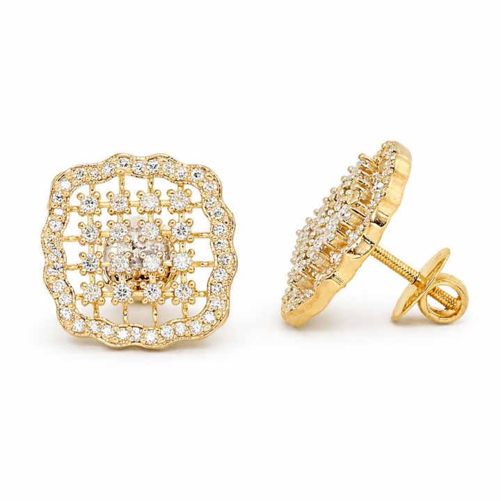 Dazzle Dash Studs 925 sterling silver earring front view