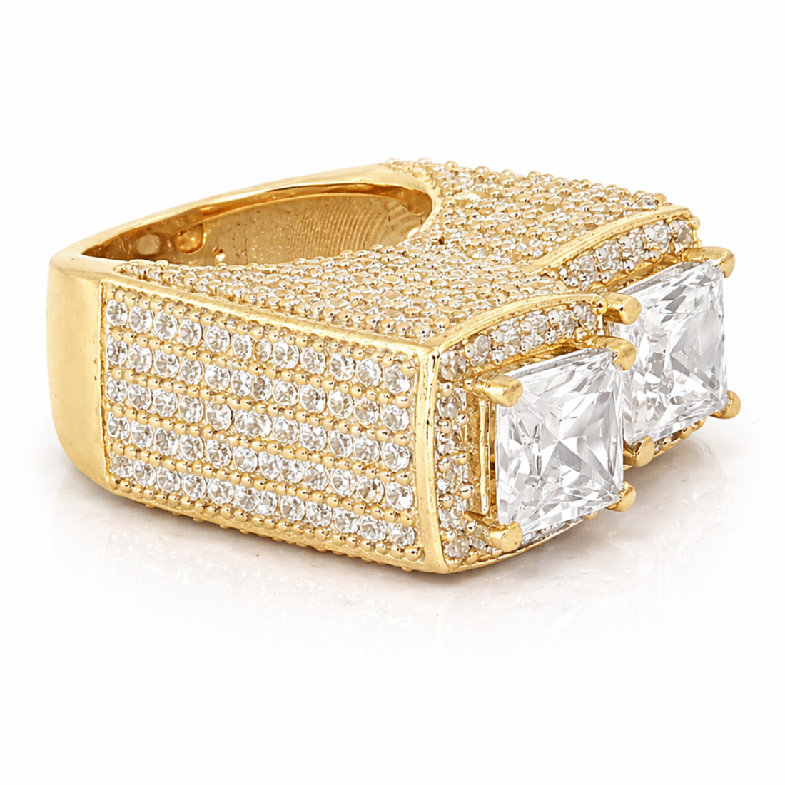 Dazzling Duet sterling silver ring alternate view