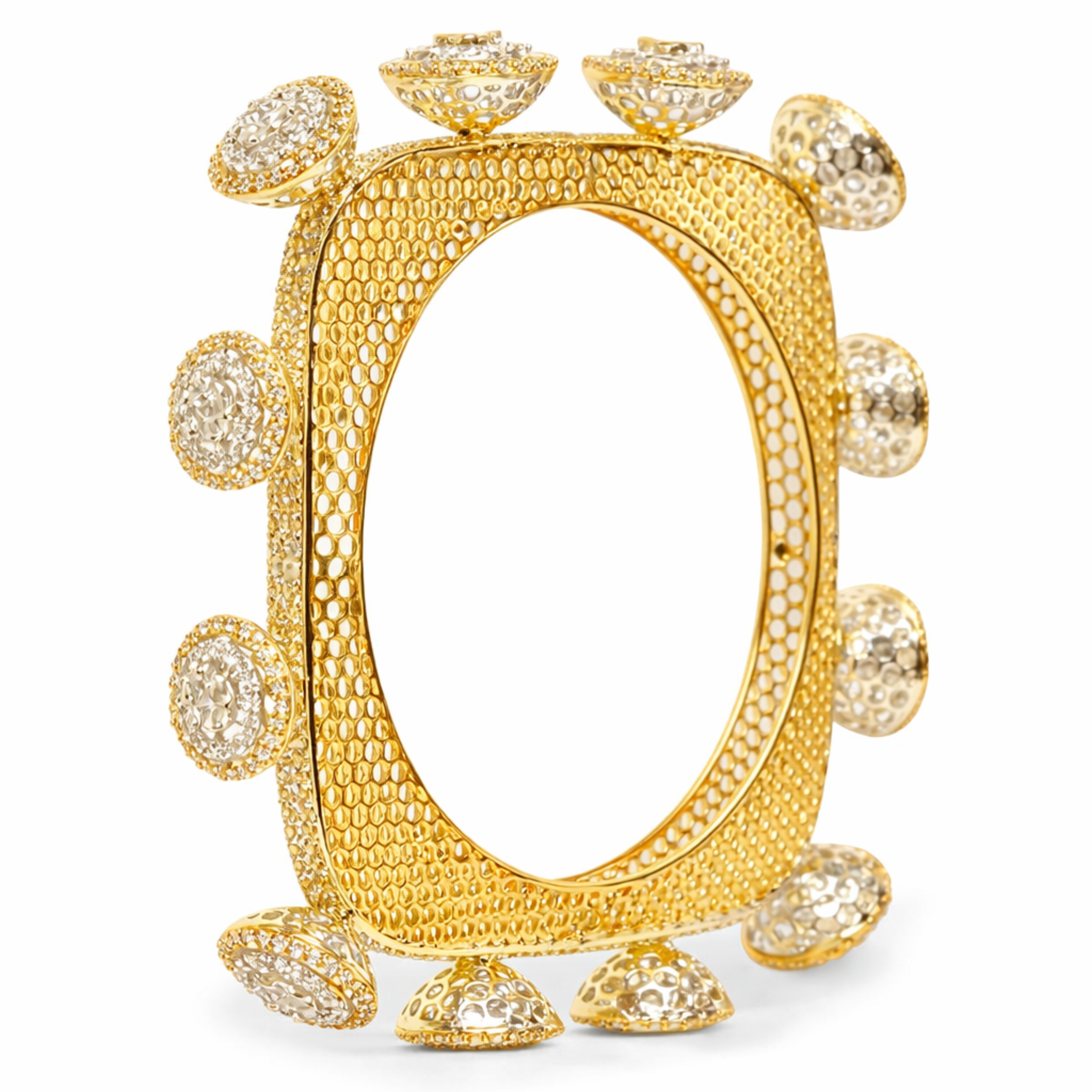 Elegant Maharani 925 sterling silver Pachelis front view