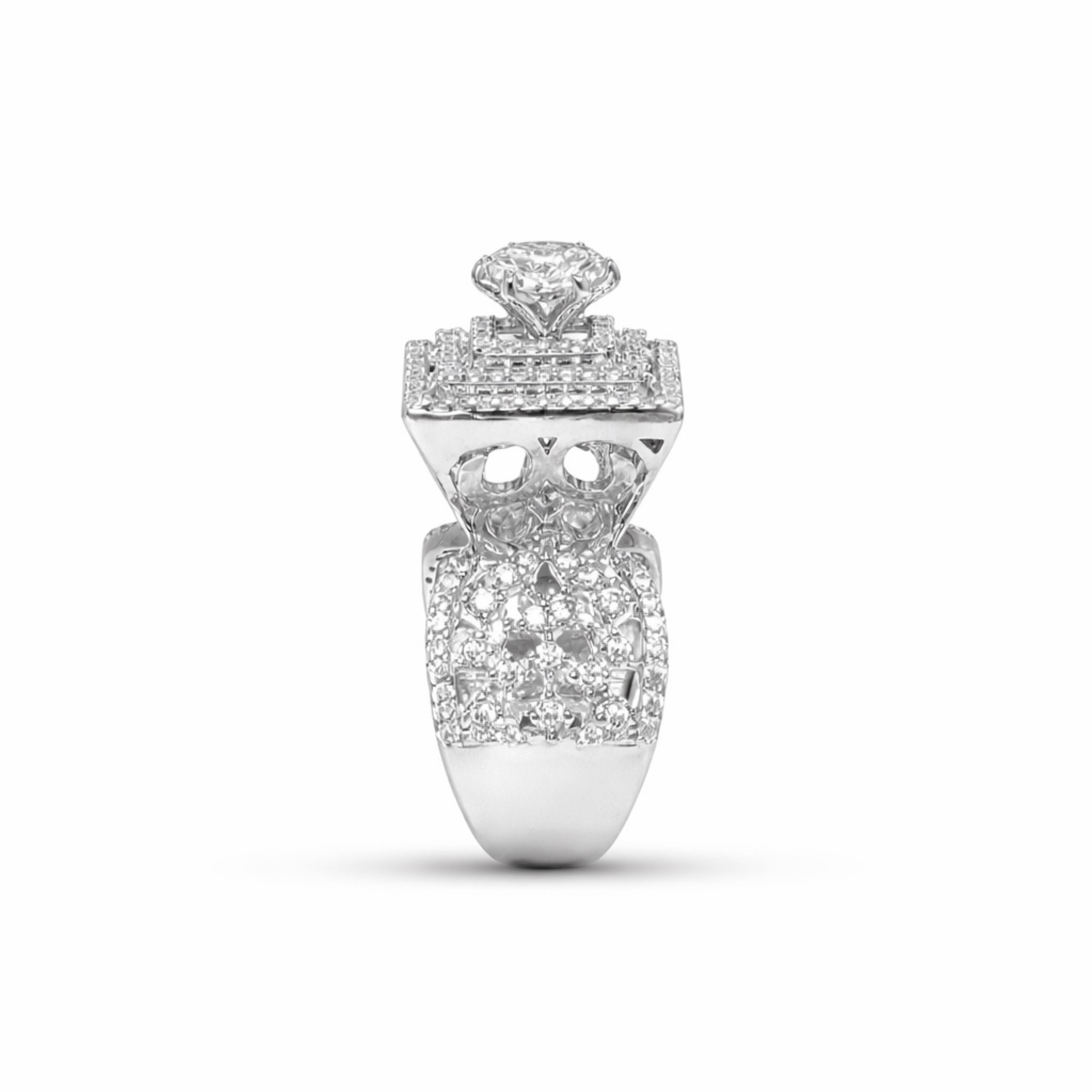 Enchanting rose gold plated sterling silver ring alternate view