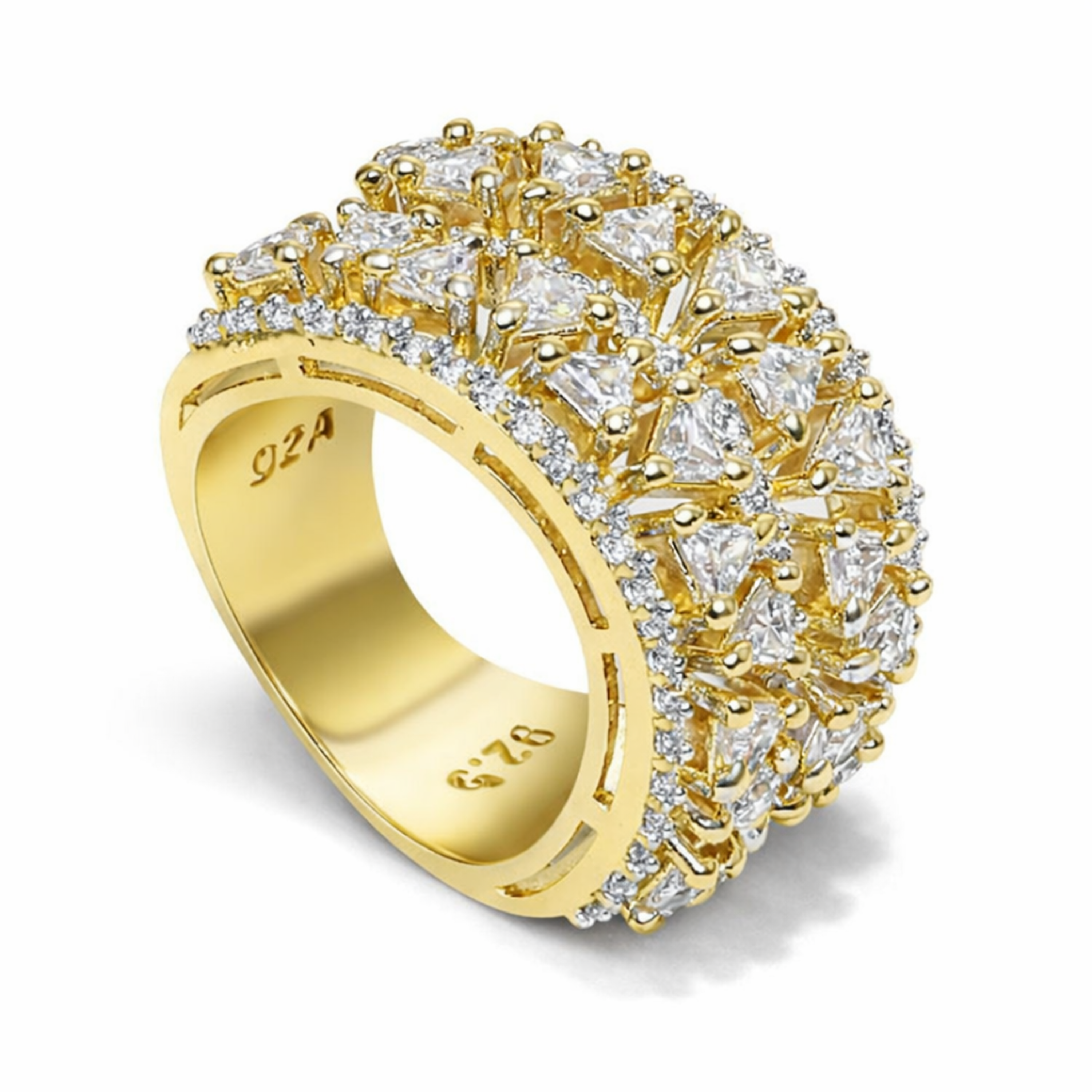 Eternal Love Band sterling silver ring close-up detail
